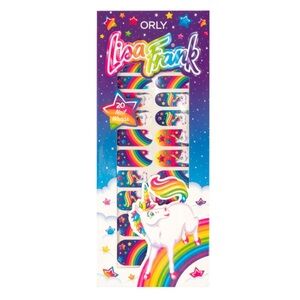 NWT ORLY x Lisa Frank Markie! Rainbow Unicorn Nail Wraps